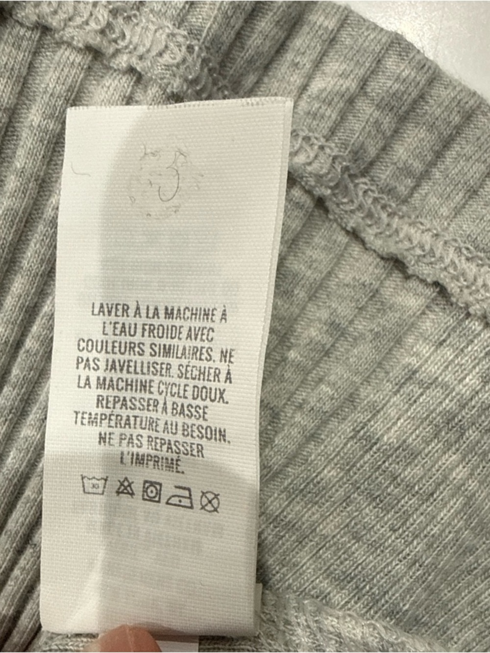 aerie Light Gray Ribbed Henley Tank - Picture 12 of 12